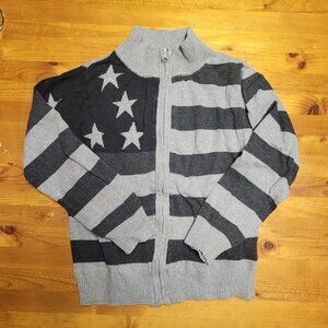 Golf knitted full zip-up sweater